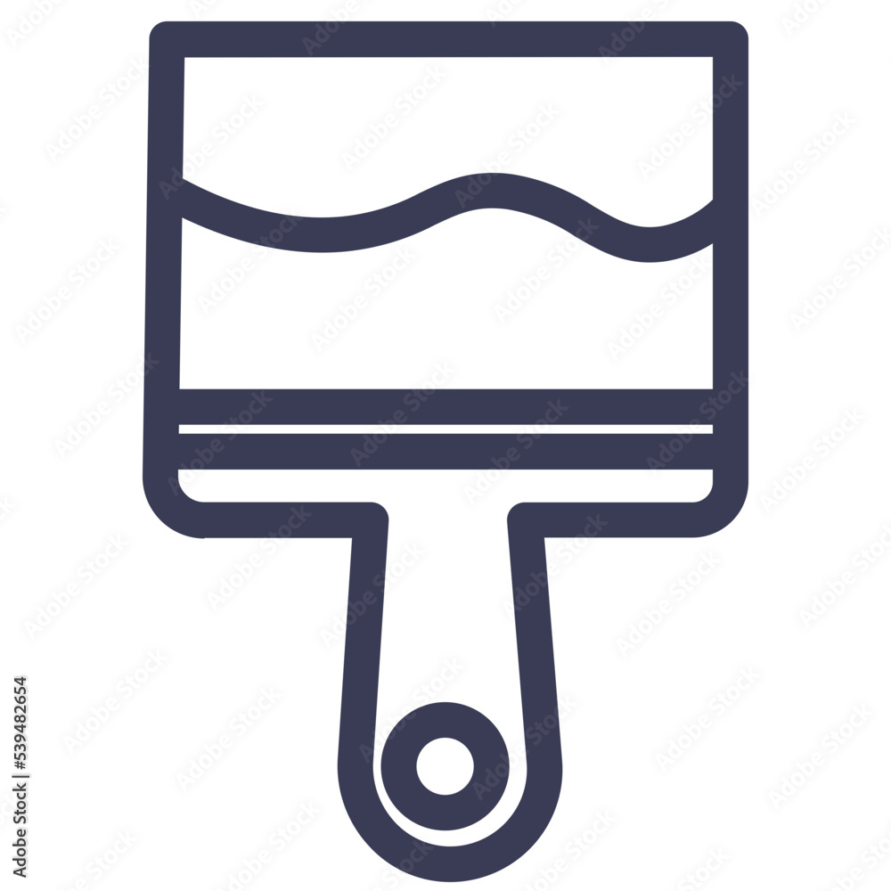 brush build construction equipment tool paint wall icon