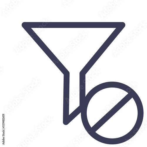 block filter funnel sort tools icon