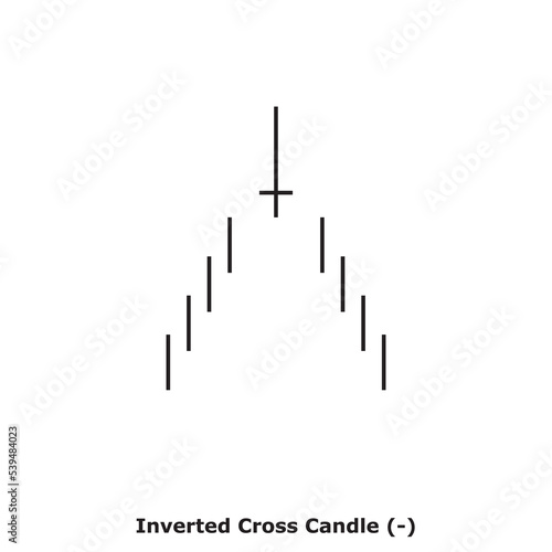 Inverted Cross Candle (-) White & Black - Square