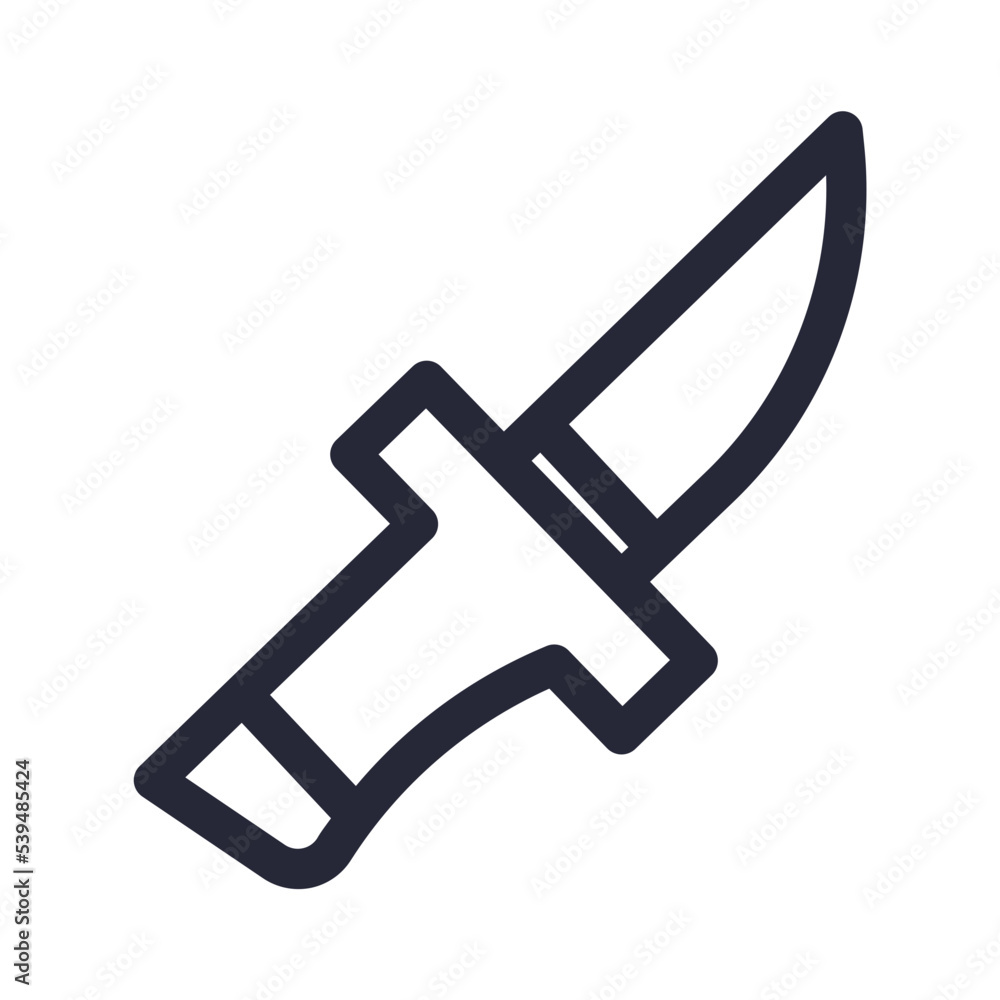 blade camping knife tool weapon icon blade camping knife tool weapon icon