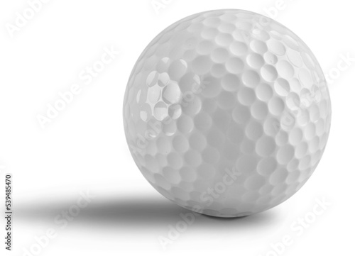 Photography Golf Ball with shadow isolated on white