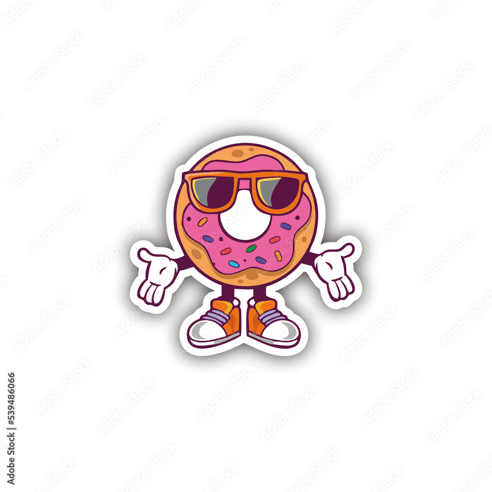 Fototapeta premium donut mascot