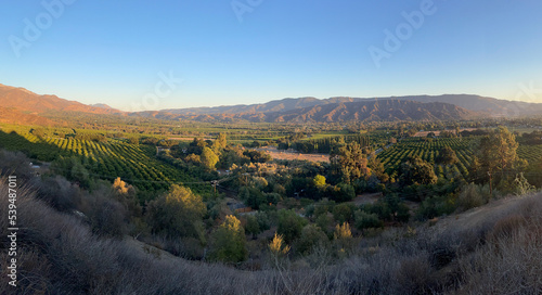 Panoramic View of Ojai Valley, Ventura County