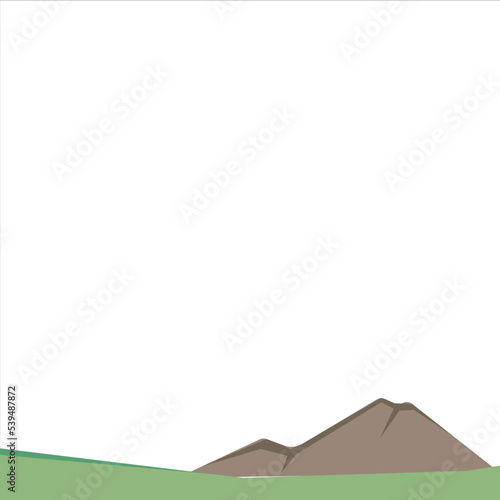 Mountain Footer Element Vector