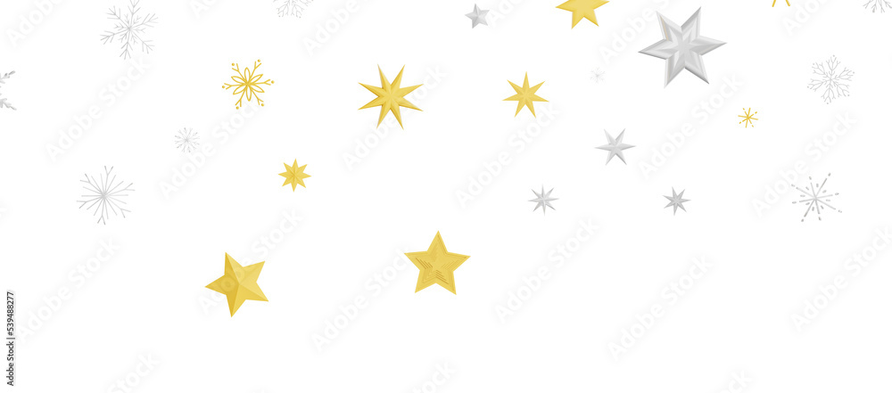 golden openwork shiny snowflakes, star, 3D rendering. golden openwork shiny snowflakes, star, 3D rendering.