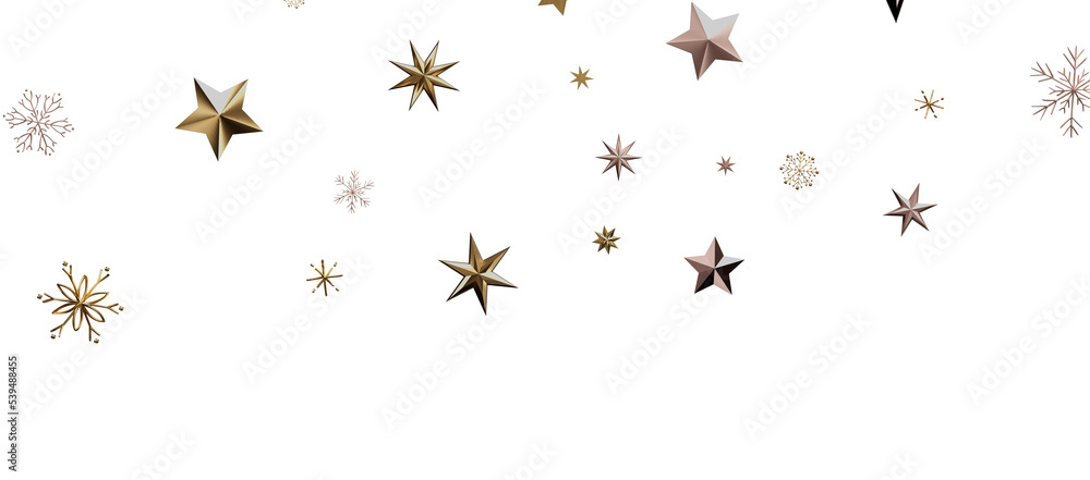 Snowflakes Falling On Snow - Winter Banner Snowflakes Falling On Snow - Winter Banner