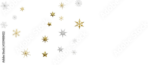 Christmas Card - Snowflakes Of Paper In Frame