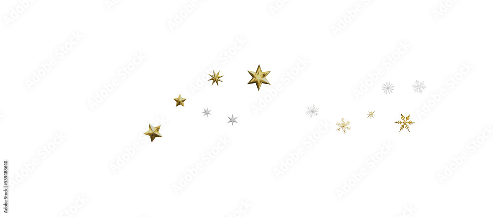Snowflakes Falling On Snow - Winter Banner Snowflakes Falling On Snow - Winter Banner