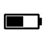 Low charge battery icon , low phone battery icon 