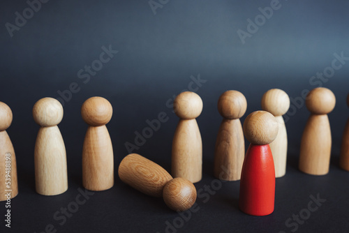 Obraz na plátně The strongest moral pressure of the leader undermines subordinates