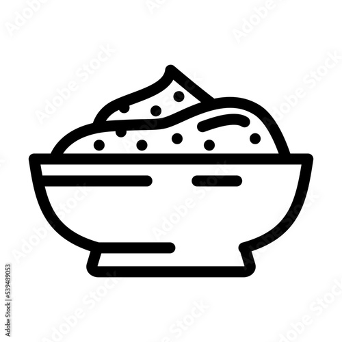 quark milk product line icon vector. quark milk product sign. isolated contour symbol black illustration