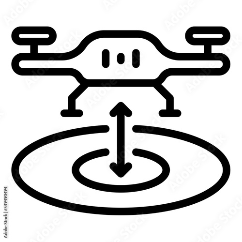 altitude hold icon outline