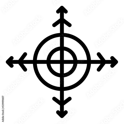 headless mode icon outline