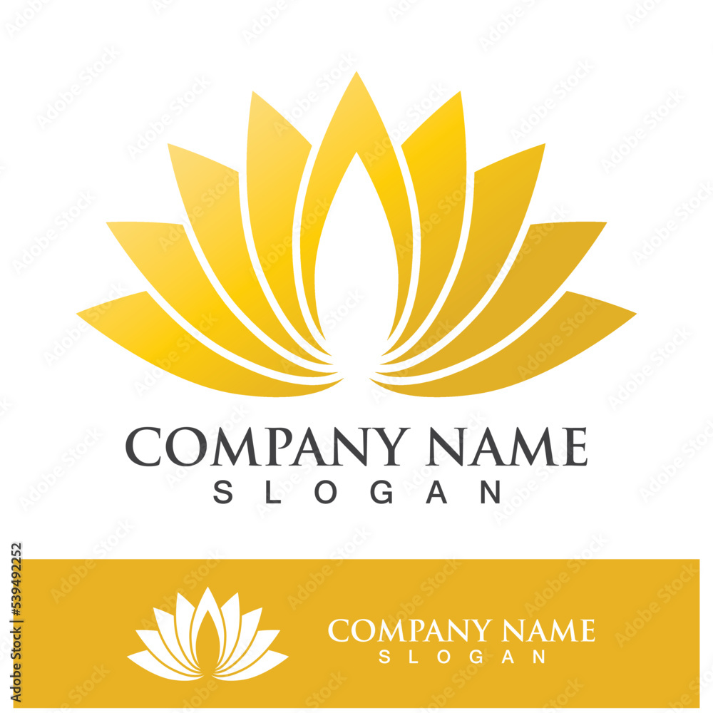 lotus flower logo design vector illustration lotus flower logo design vector illustration