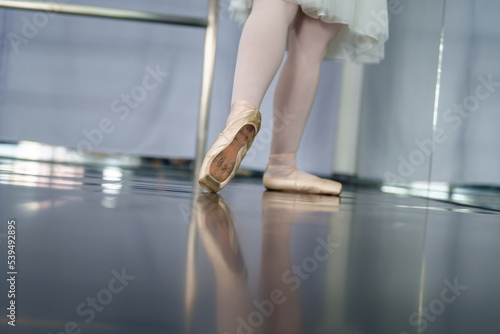 Wallpaper Mural Ballerina's legs in close-up ballet shoes. Torontodigital.ca