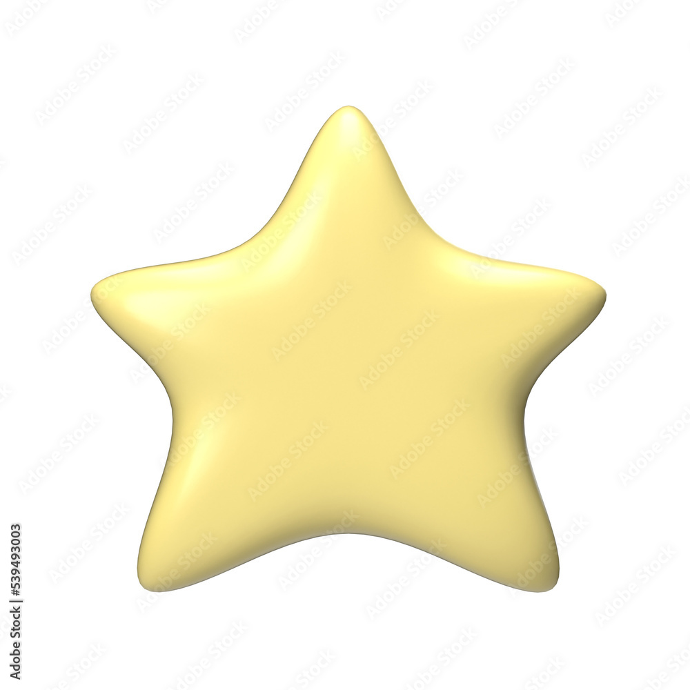 3d star icon render cute element 3d star icon render cute element