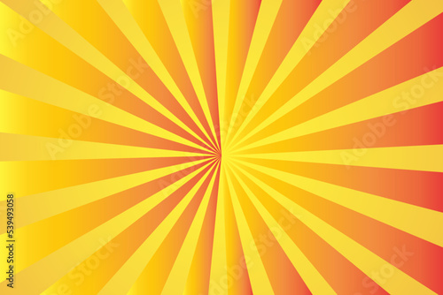 Orange radial background. Vector illustration
