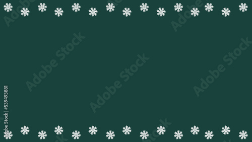 Snowflake Christmas Background with Decoration