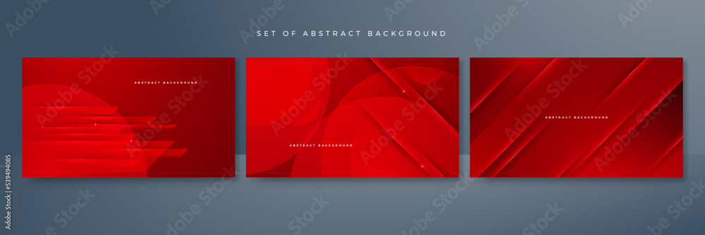 Fototapeta premium Modern red abstract futuristic technology background. Abstract lines pattern technology on red gradients background. Vector abstract graphic design banner pattern presentation background web template.
