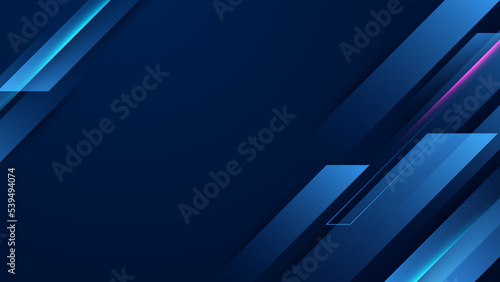 Abstract tech background. Futuristic technology interface with arrows, lines, waves, speed lights, motion, data concept, science element, cyberspace shapes, and connection lines.