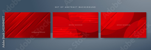 Modern red abstract futuristic technology background. Abstract lines pattern technology on red gradients background. Vector abstract graphic design banner pattern presentation background web template.