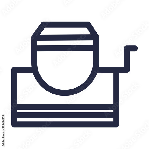 concrete mixer work builder tools constructions icon