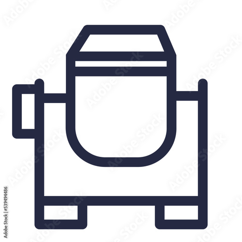 concrete mixer work builder tools constructions icon