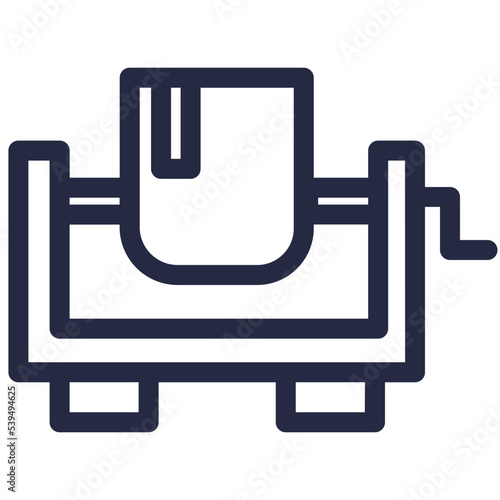 concrete mixer work builder tools constructions icon