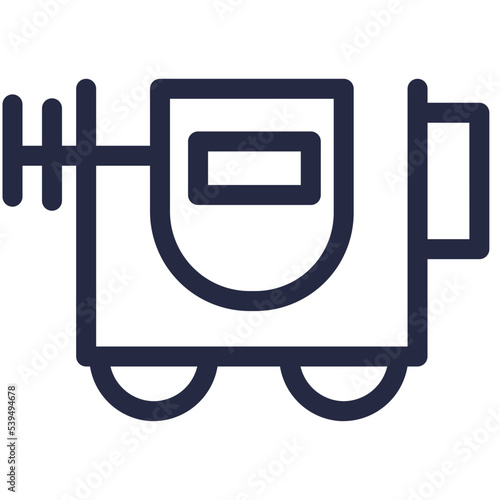 concrete mixer work builder tools constructions icon