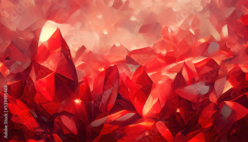 Red crystal textured background. Can be used as wallpaper.