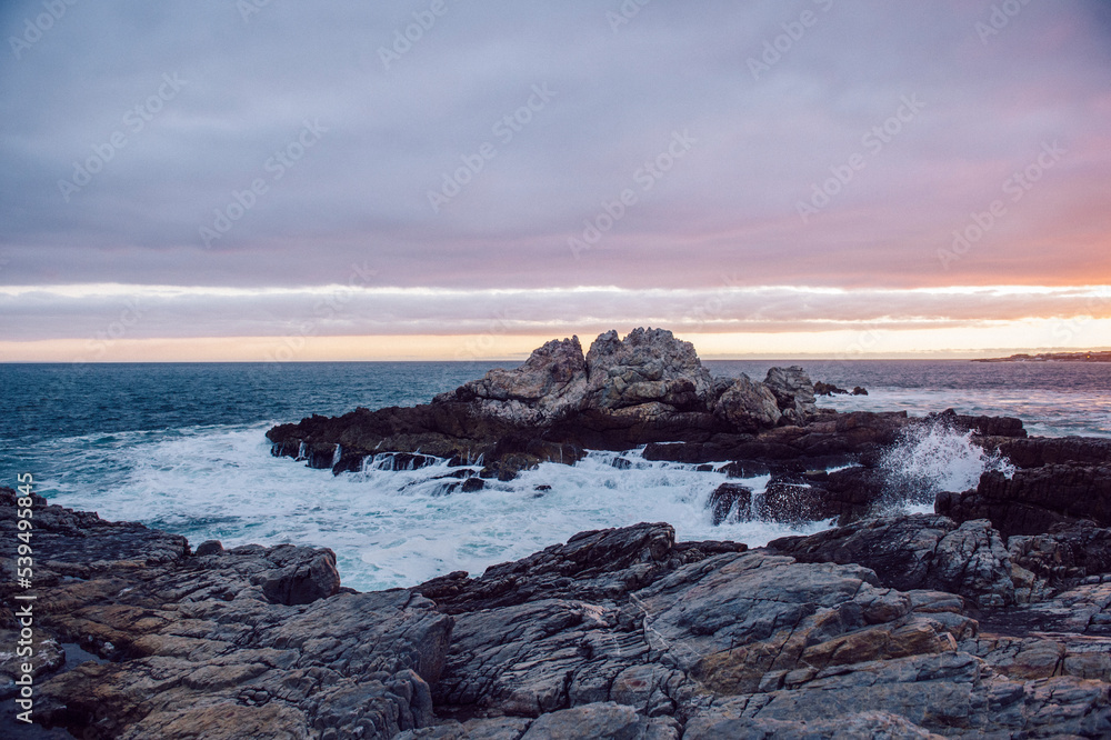 sunset over the sea