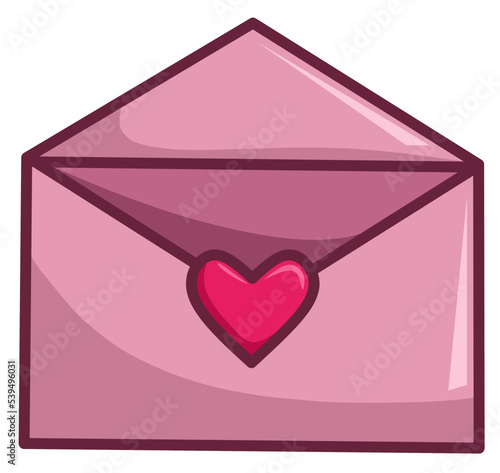 envelope with heart
