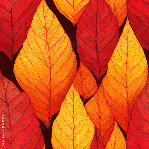 leaves organized in a form of pattern, theme