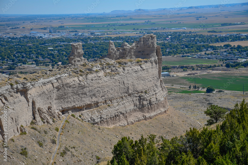 Castle-like-rock formation, Scotts Bluff National Monument, Gering, Nebraska