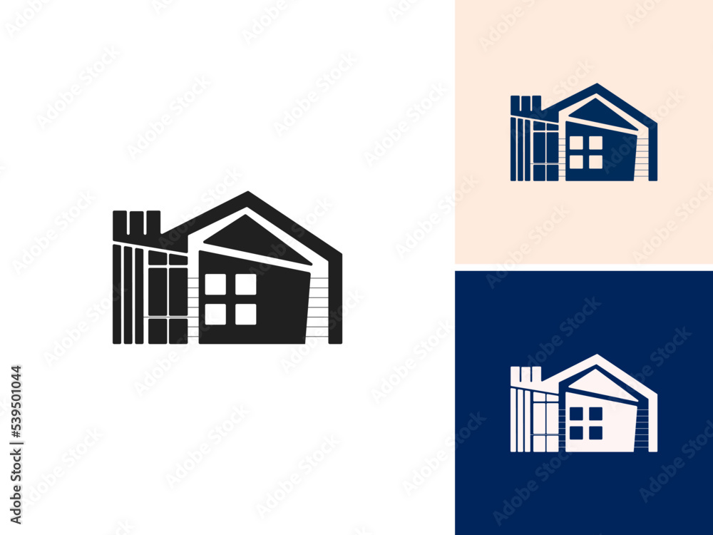 ILLUSTRATION HOME.MODERN HOUSE. RESENTIAL BUILDING SIMPLE LOGO ICON DESIGN VECTOR. GOOD FOR REAL ESTATE, PROPERTY INSDUSTRY