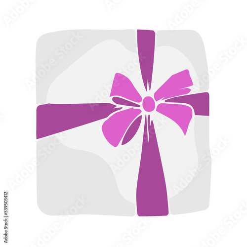 surprise gift box, birthday celebration, special gift package, loyalty program reward, miracle gift , vector icon, flat illustration