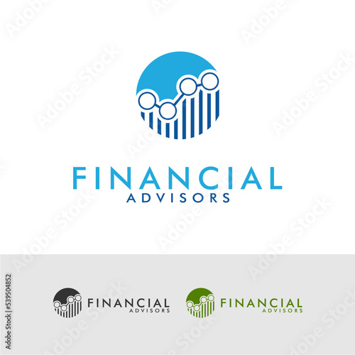 Financial Advisors Logo Vector Design Inspiration, Finance logo icon, planning financial