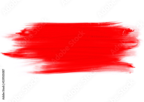Red oil paint brush stroke texture 
