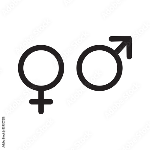 gender simple icon symbol