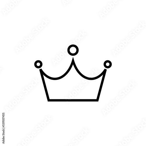 Royal crown line icon