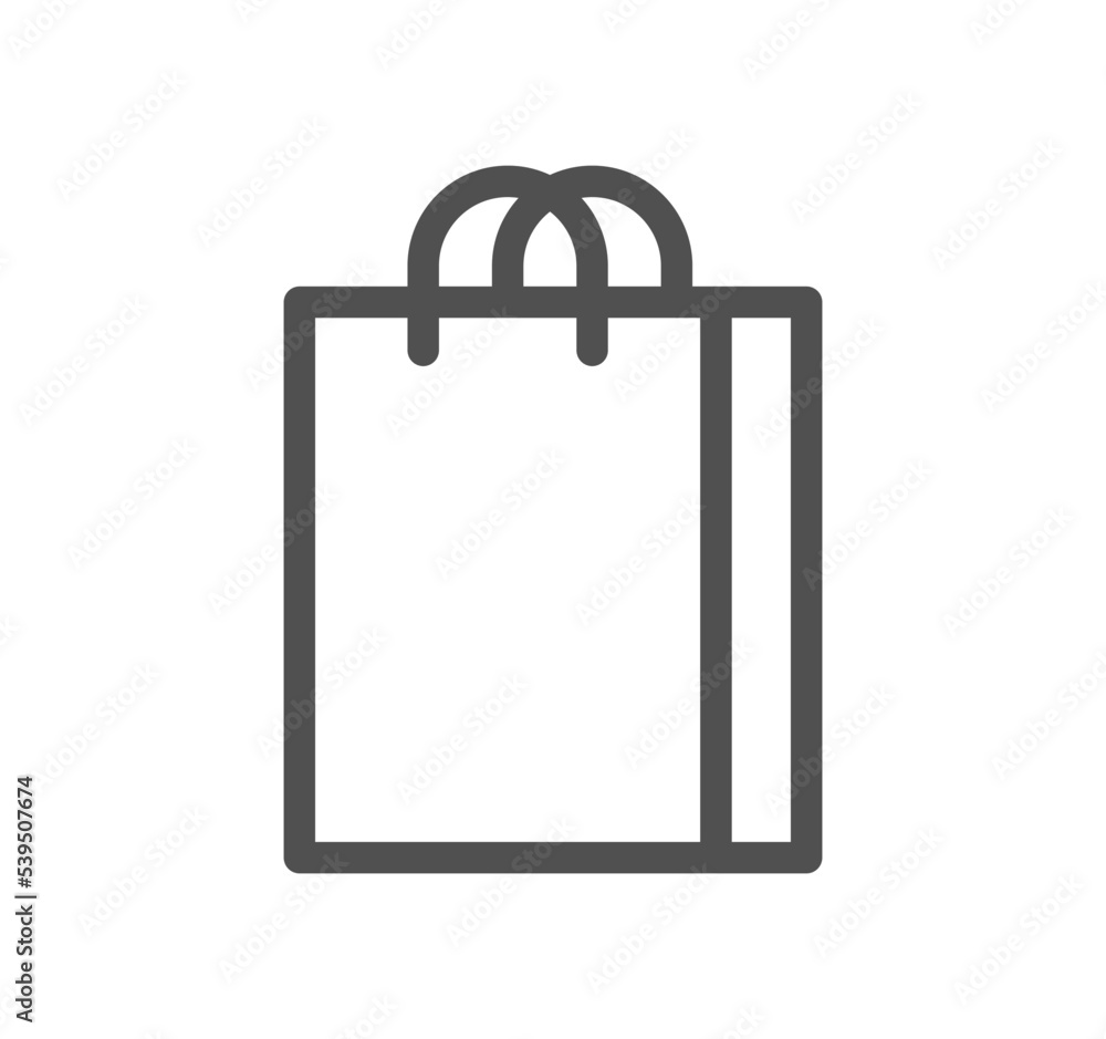 Shopping icon outline and linear vector.
Shopping icon outline and linear vector.