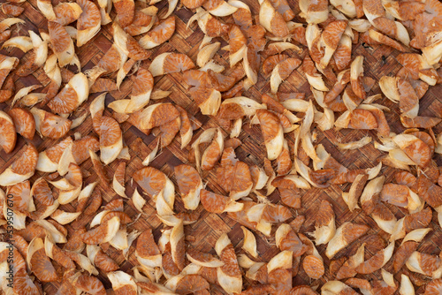 dried betel nut dried in a basket