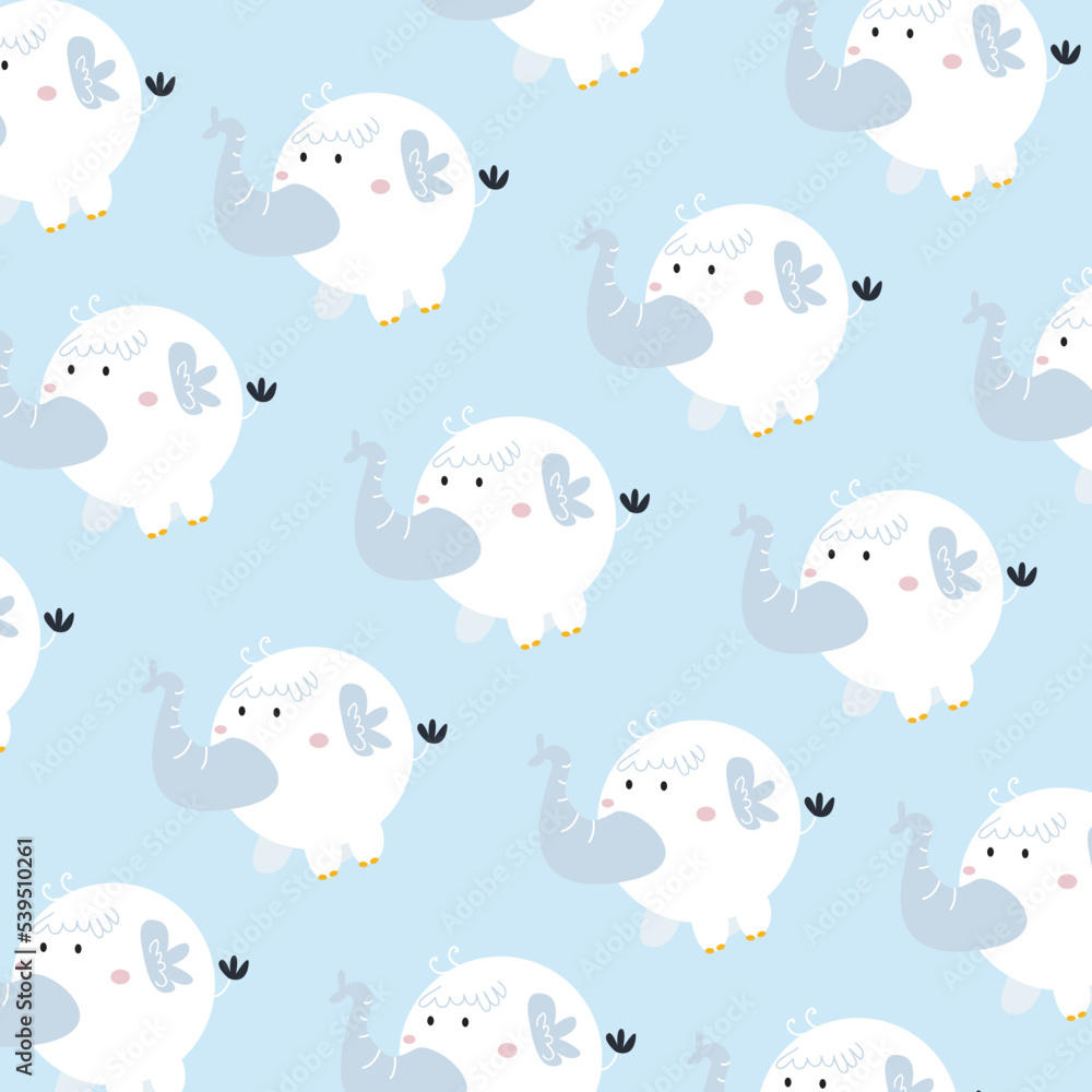 Collection of cute animal patterns suitable for textile design