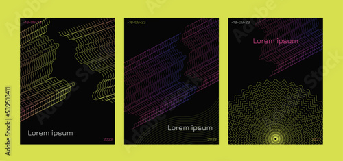 Trends Maximalism abstract gradient poster template
