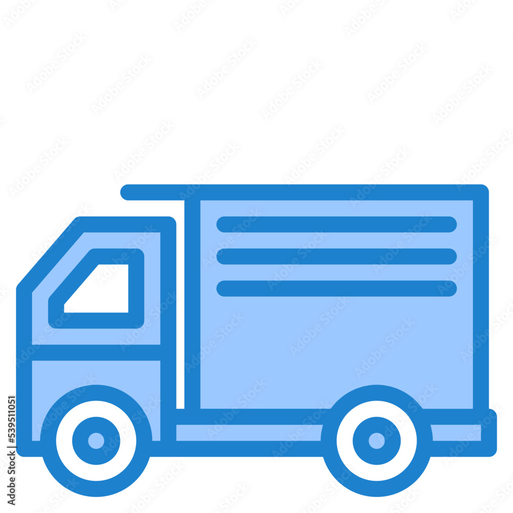 Truck blue style icon Truck blue style icon