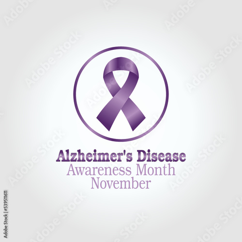 vector graphic of alzheimer's disease awareness month good for alzheimer's disease awareness month celebration. flat design. flyer design.flat illustration.