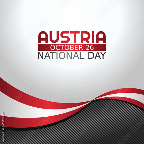 vector graphic of austria national day good for austria national day celebration. flat design. flyer design.flat illustration.