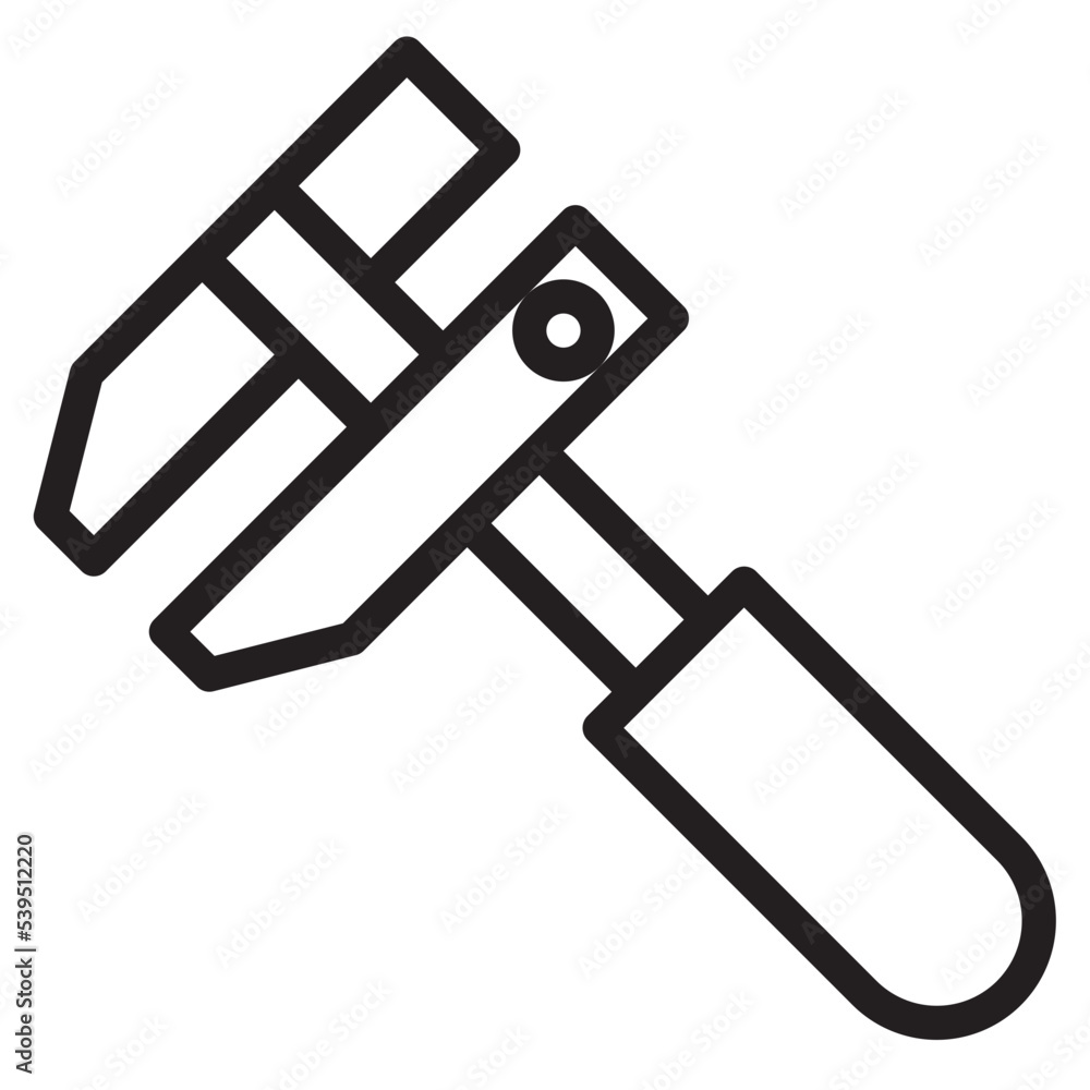 Wrench outline style icon Wrench outline style icon