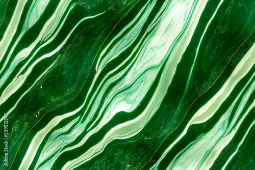 abstract marble green background. Marbling artwork texture. Golden shiny veins and Liquid marble texture. Fluid art luxury wallpaper for design. 3D Rendering. Seamless Pattern