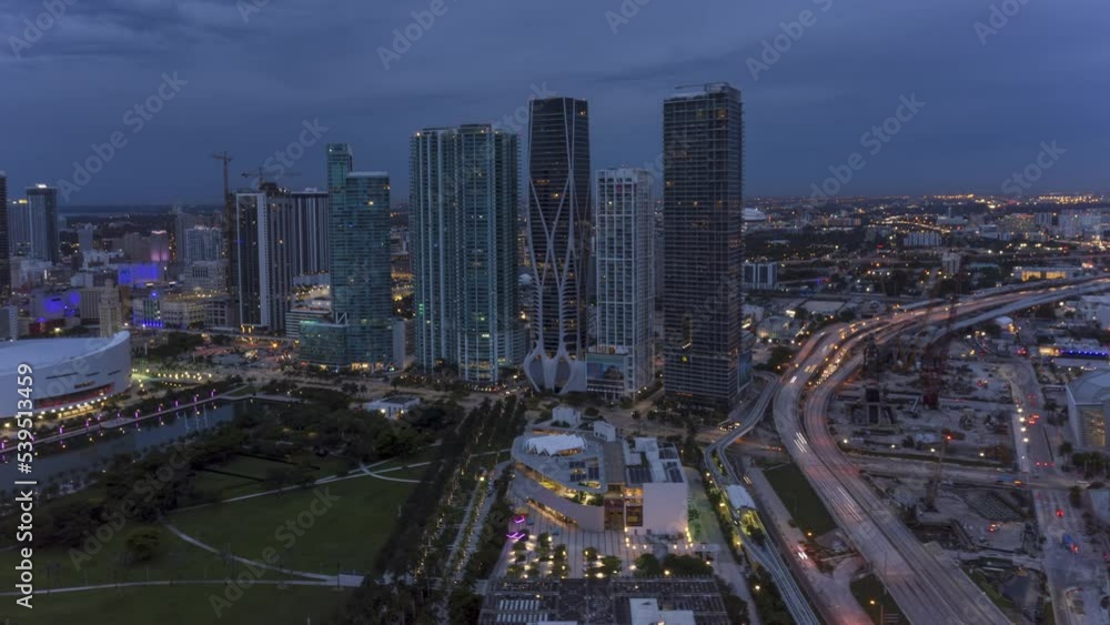 Miami Downtown time-lapse Miami Downtown time-lapse